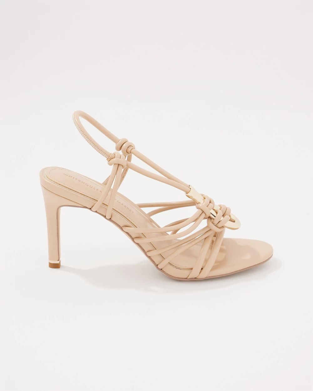 【PORTERNA】Evin strappy sandals Neutral Strappy Sandal | White House Black Market